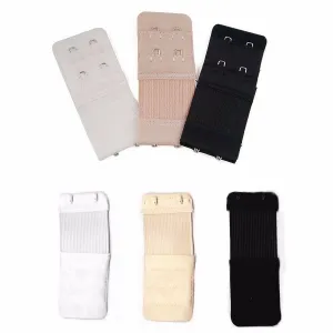 10Pcs Bulk Mix Set X Elastic Bra Extender Extension Black White Nude Extenders