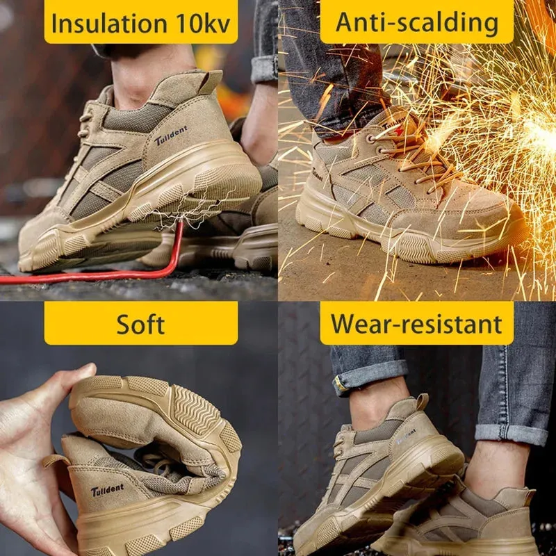 2024 NEW Men's Safety Sneakers with Steel Toe Cap