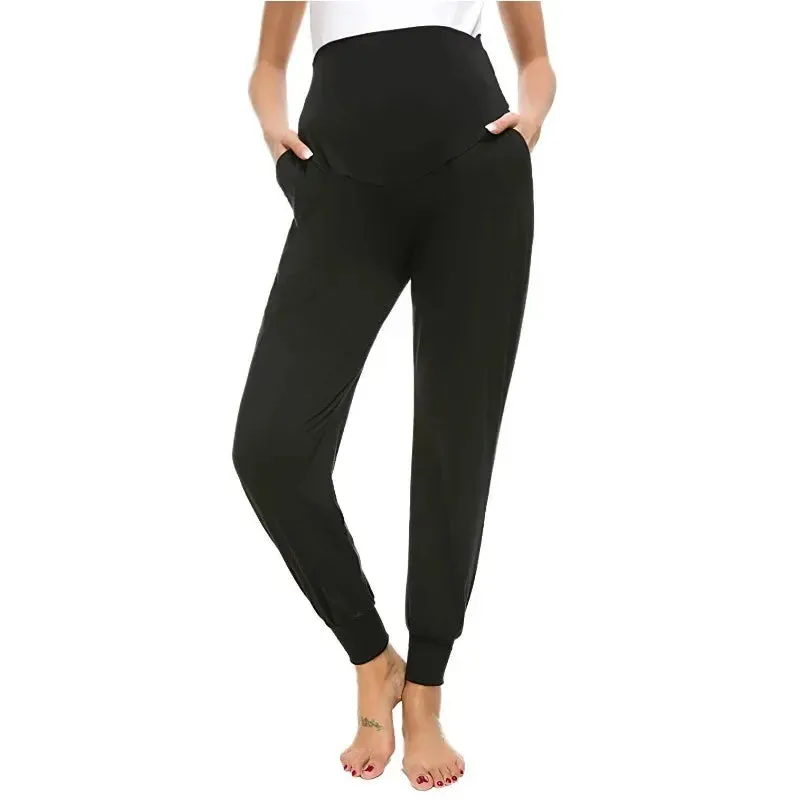 2024 Women's Yoga Sports Pants European and American Women's Pants New Elegant Temperament Tight Fit Maternity Pants