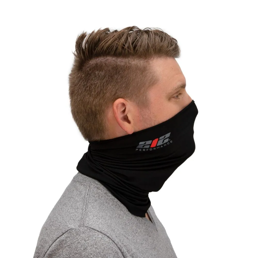 212 Performance FC7-05-000 Protective Neck Gaiter and Particulate Filtering Face Cover in Black Black