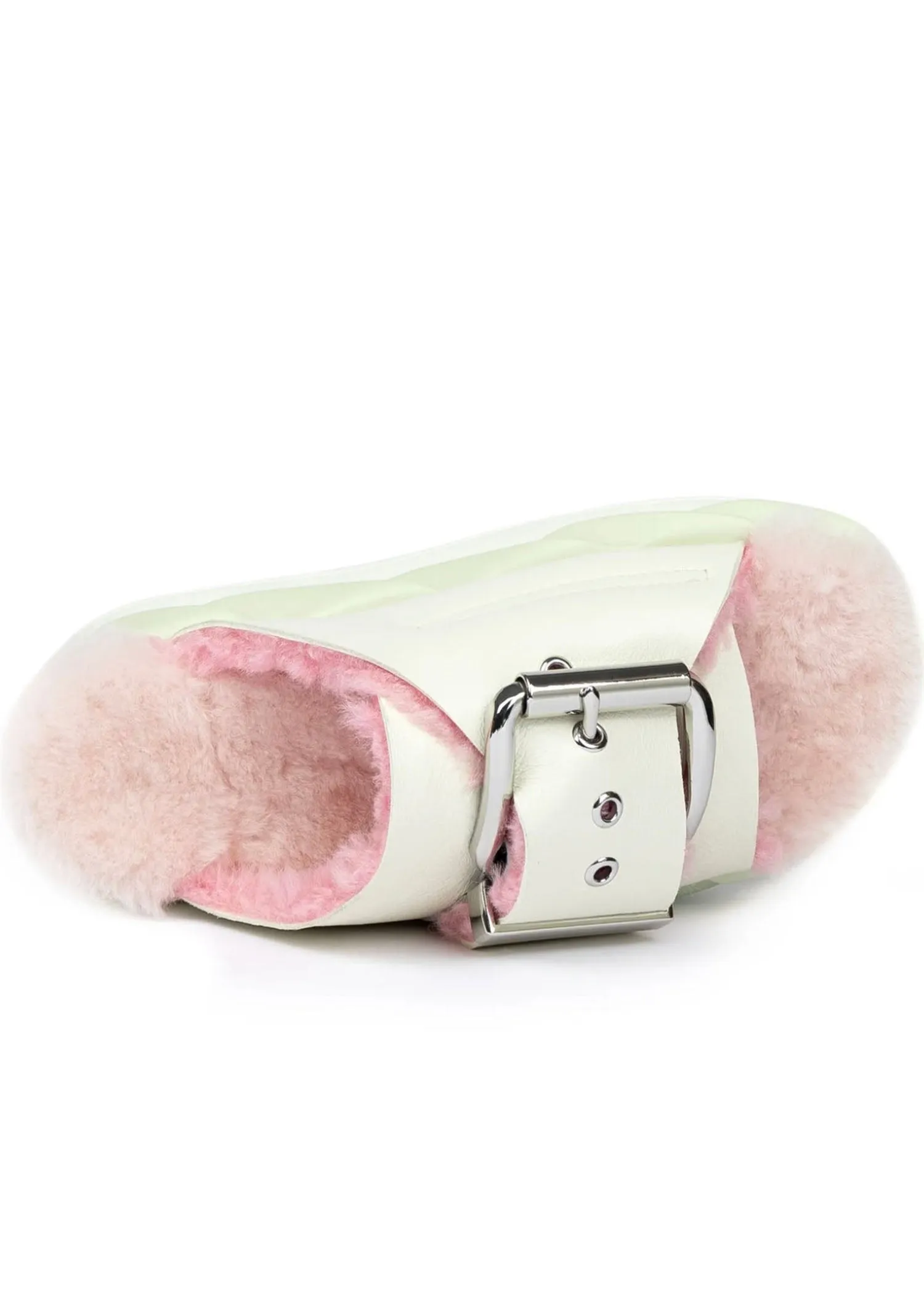 4CCCCEES Mellow Laze Shearling Slide - MD