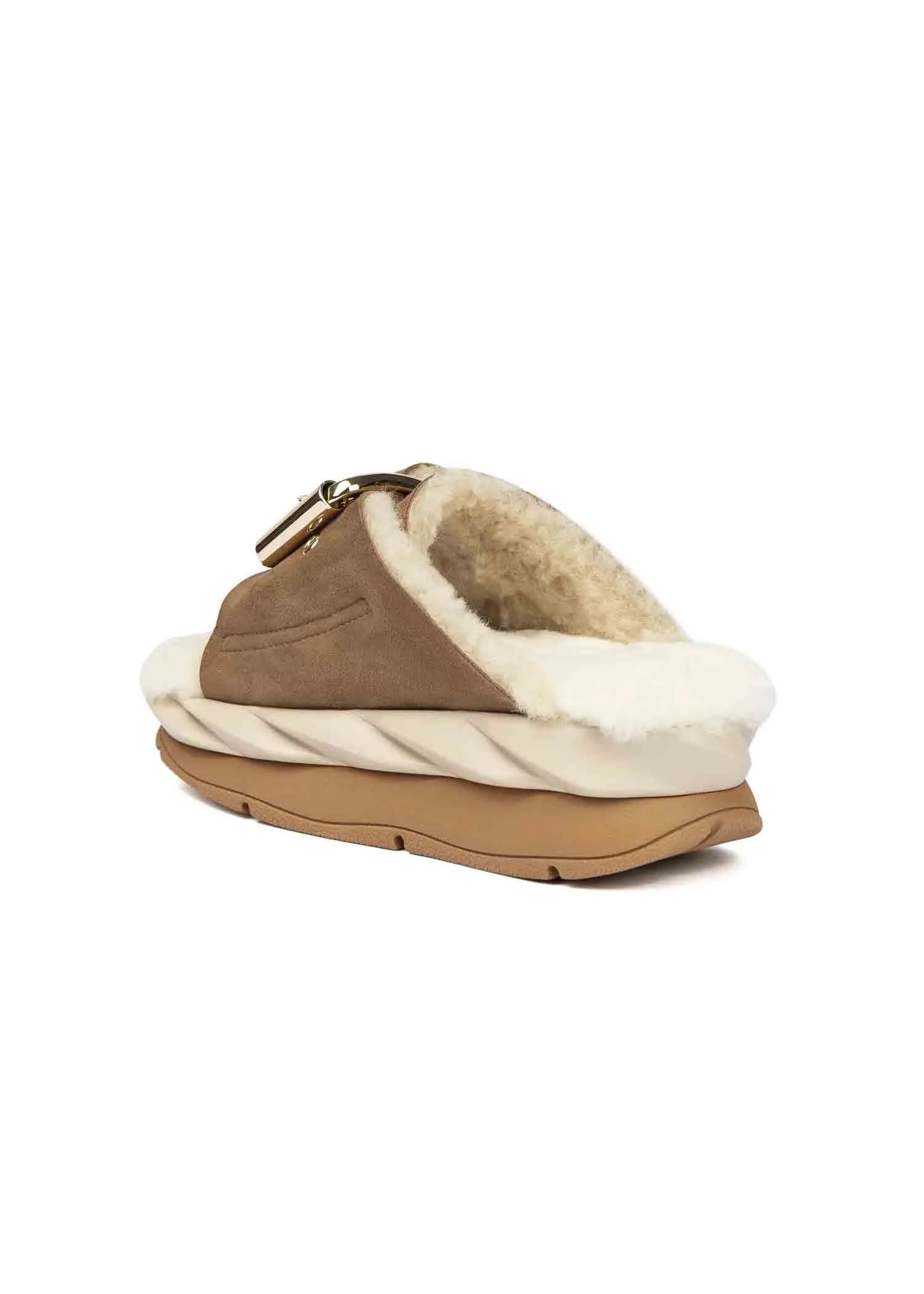 4CCCCEES Mellow Laze Shearling Slide - MD