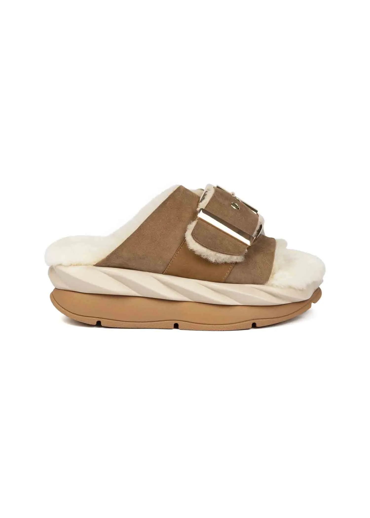 4CCCCEES Mellow Laze Shearling Slide - MD