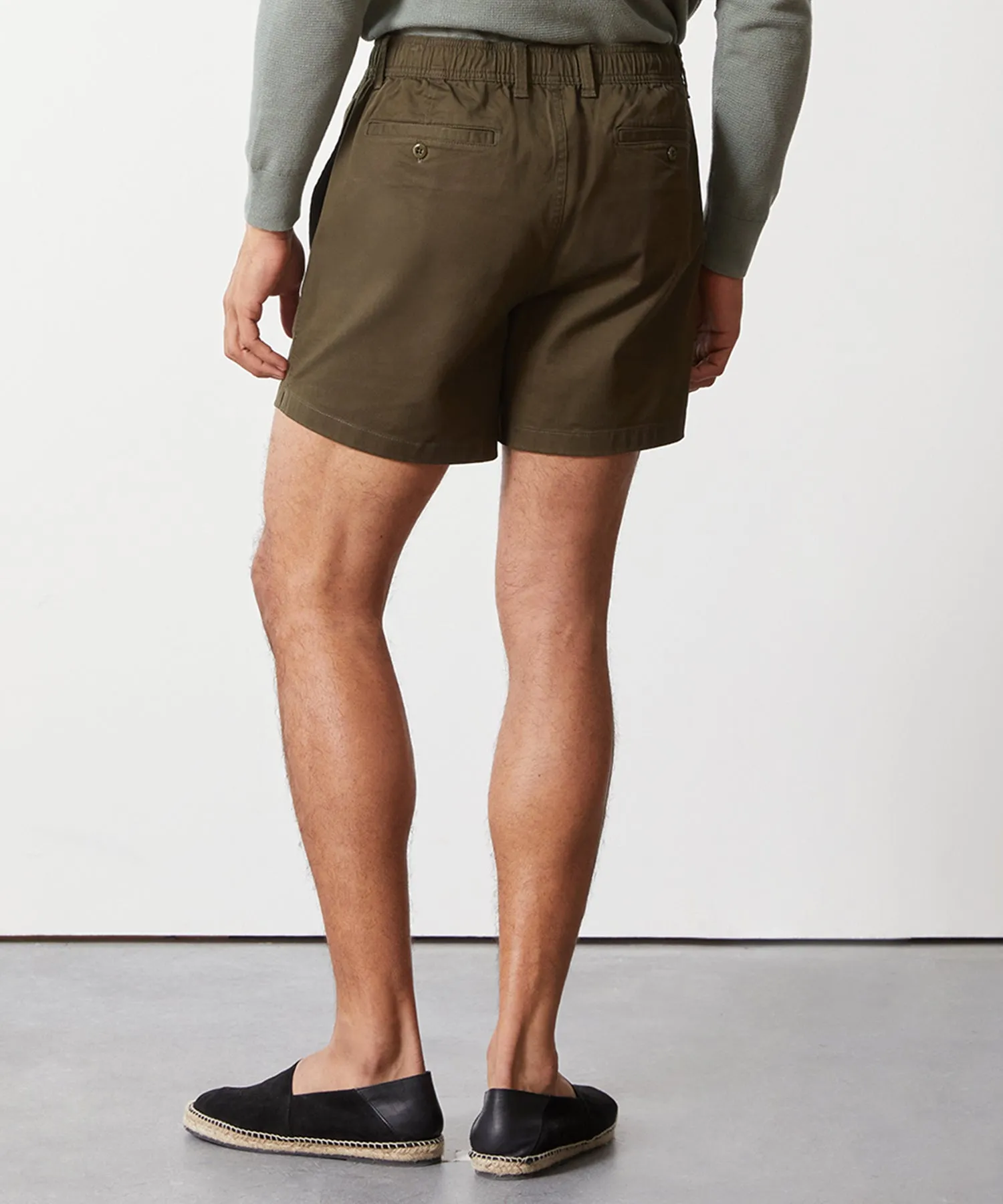 5" Cotton Beachcomber Short in Snyder Olive