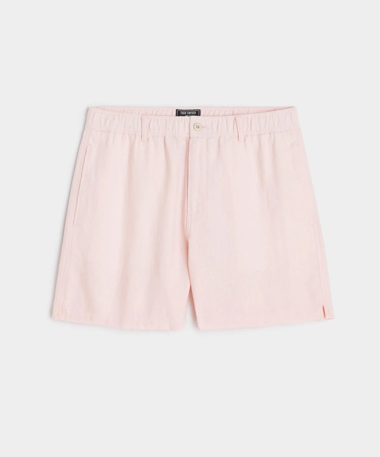 5" Linen Beachcomber Short in Shell Pink