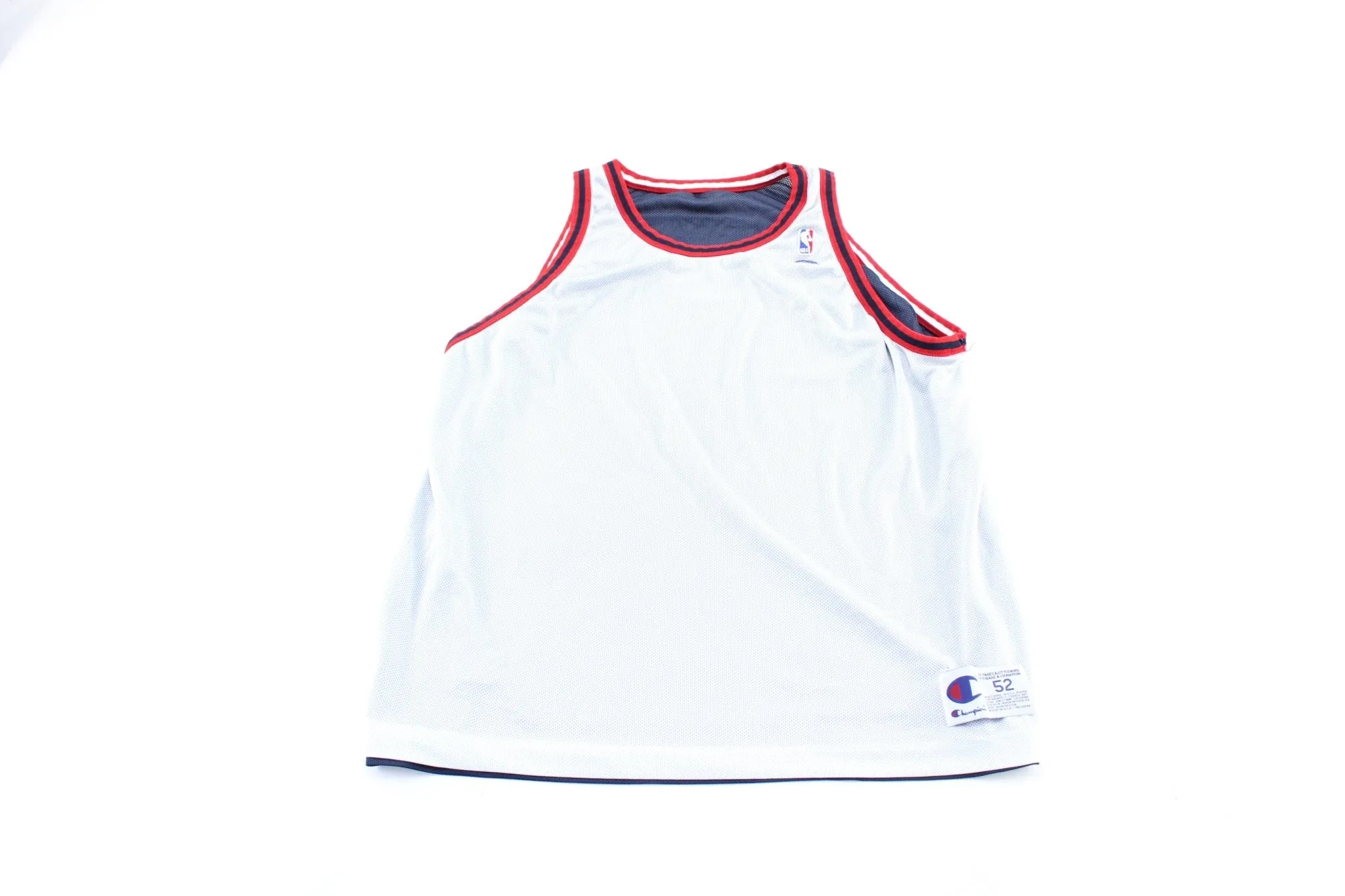 90's Champion Embroidered Logo Houston Rockets Reversible Blank Jersey