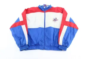 90's New York Giants Embroidered Fred Flintstone Zip Up Jacket