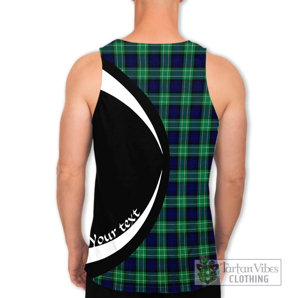 Abercrombie Tartan Men's Tank Top with Family Crest Circle Style