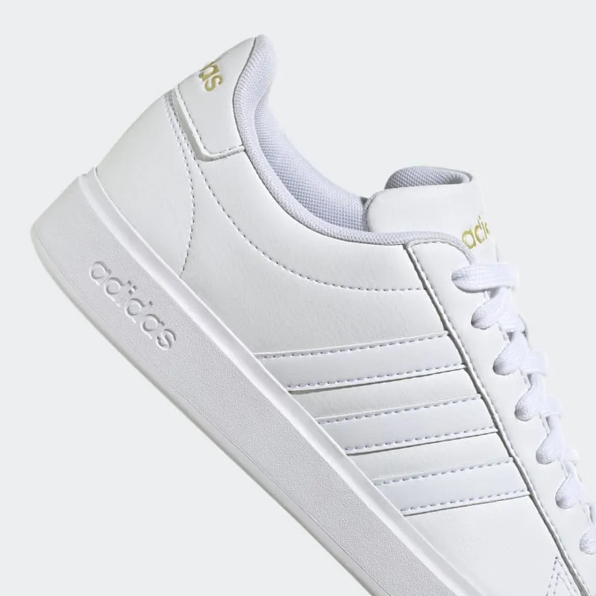 ADIDAS GRAND COURT CLOUDFOAM  - WOMEN - WHITE/GOLD