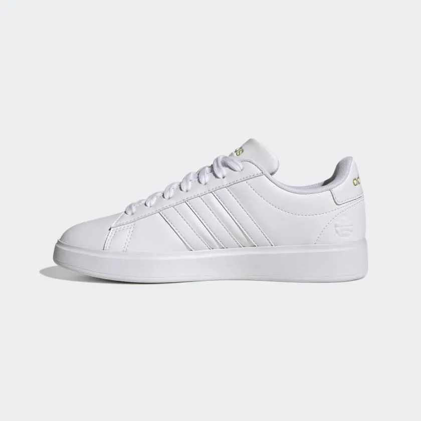 ADIDAS GRAND COURT CLOUDFOAM  - WOMEN - WHITE/GOLD