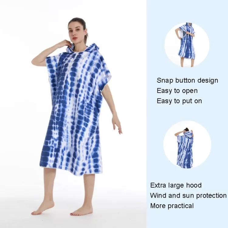 Adult Hooded Bath Towel Fine Fiber Beach Quick Dry Bathrobe, Size: 110x75cm(Headset)