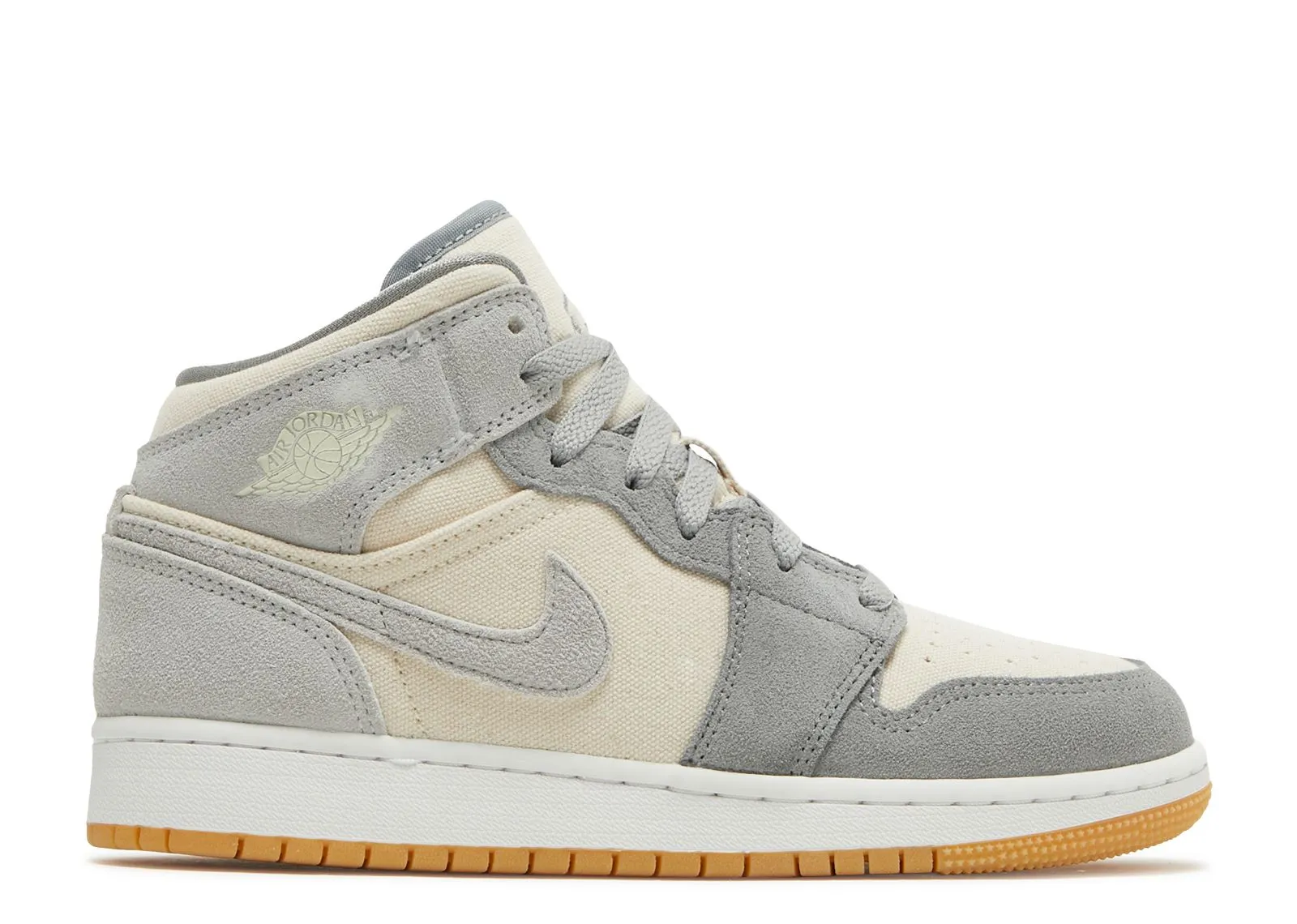 Air Jordan 1 Mid (GS) - Coconut Milk Particle Grey