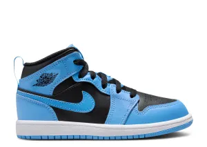 Air Jordan 1 Mid (PS) - University Blue Black