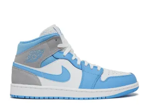 Air Jordan 1 Mid - University Blue Grey