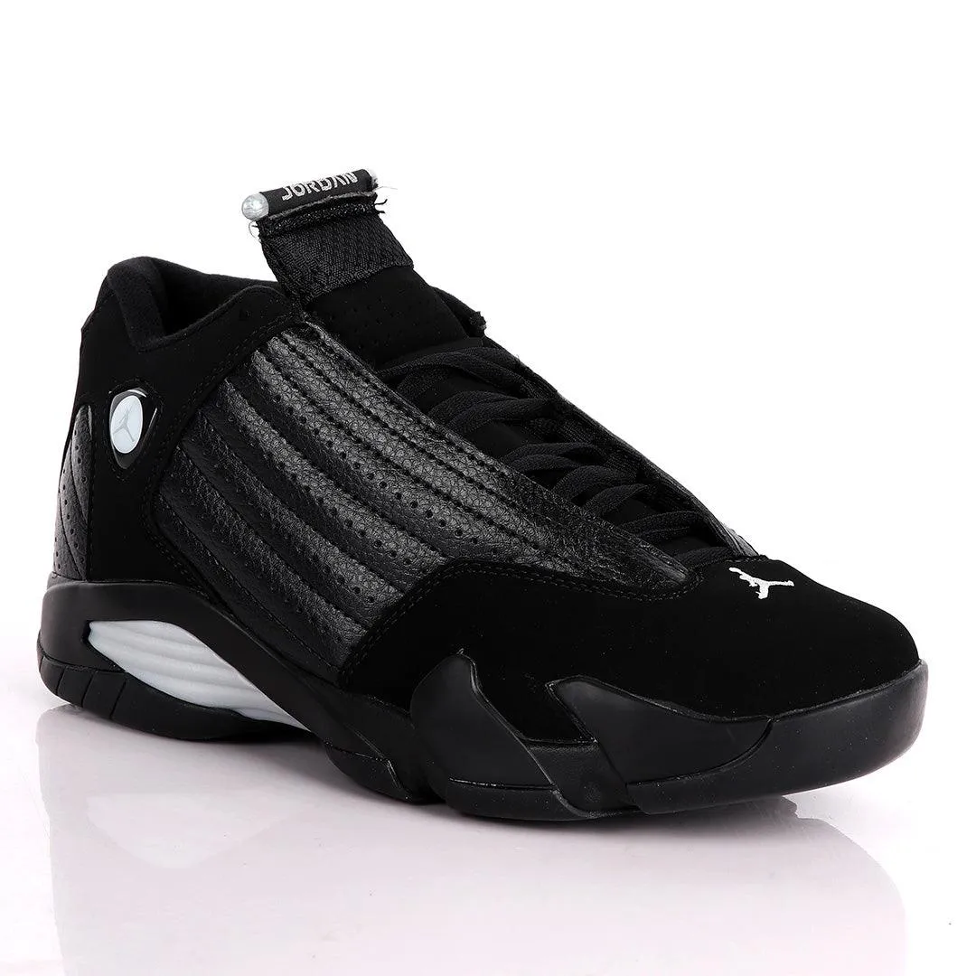 Air Jordan 14 Retro Royal Black Suede Sneakers