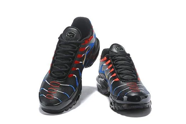 Air Max Plus Tn France Kylian Mbappe  Black Blue Red Gold Men's Running Shoes