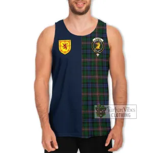 Allison Tartan Men's Tank Top Alba with Scottish Lion Royal Arm Half Style