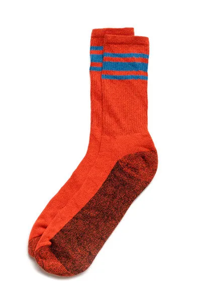 American Trench kennedy lux athletic socks Red with Mint