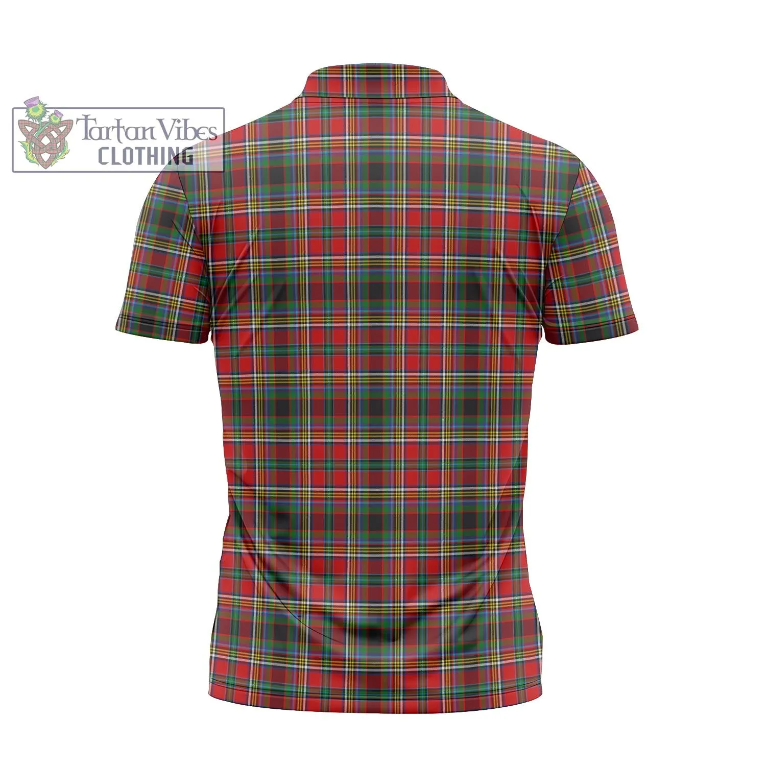 Anderson of Arbrake Tartan Zipper Polo Shirt with Family Crest