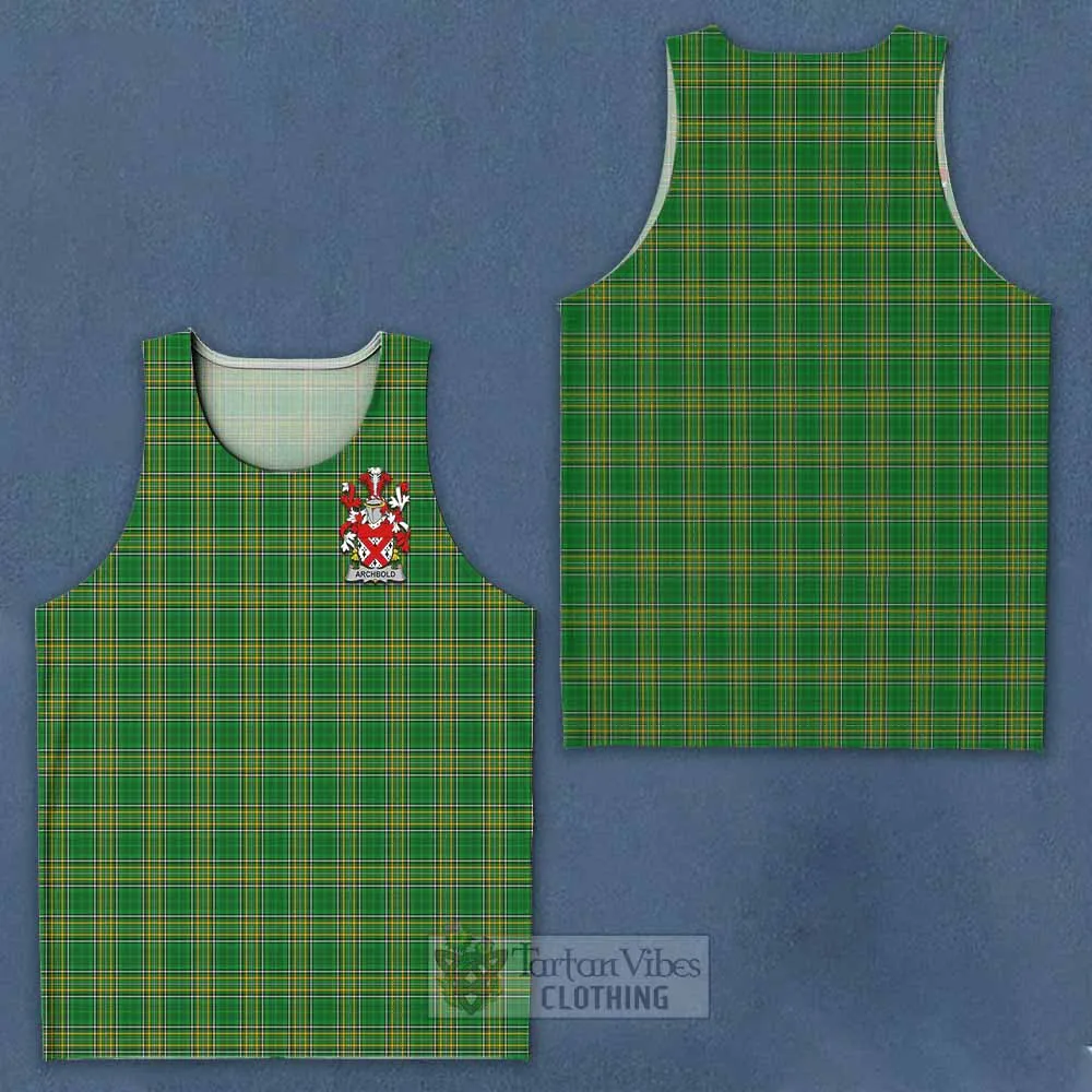 Archbold Irish Clan Tartan Men's Tank Top with Coat of Arms