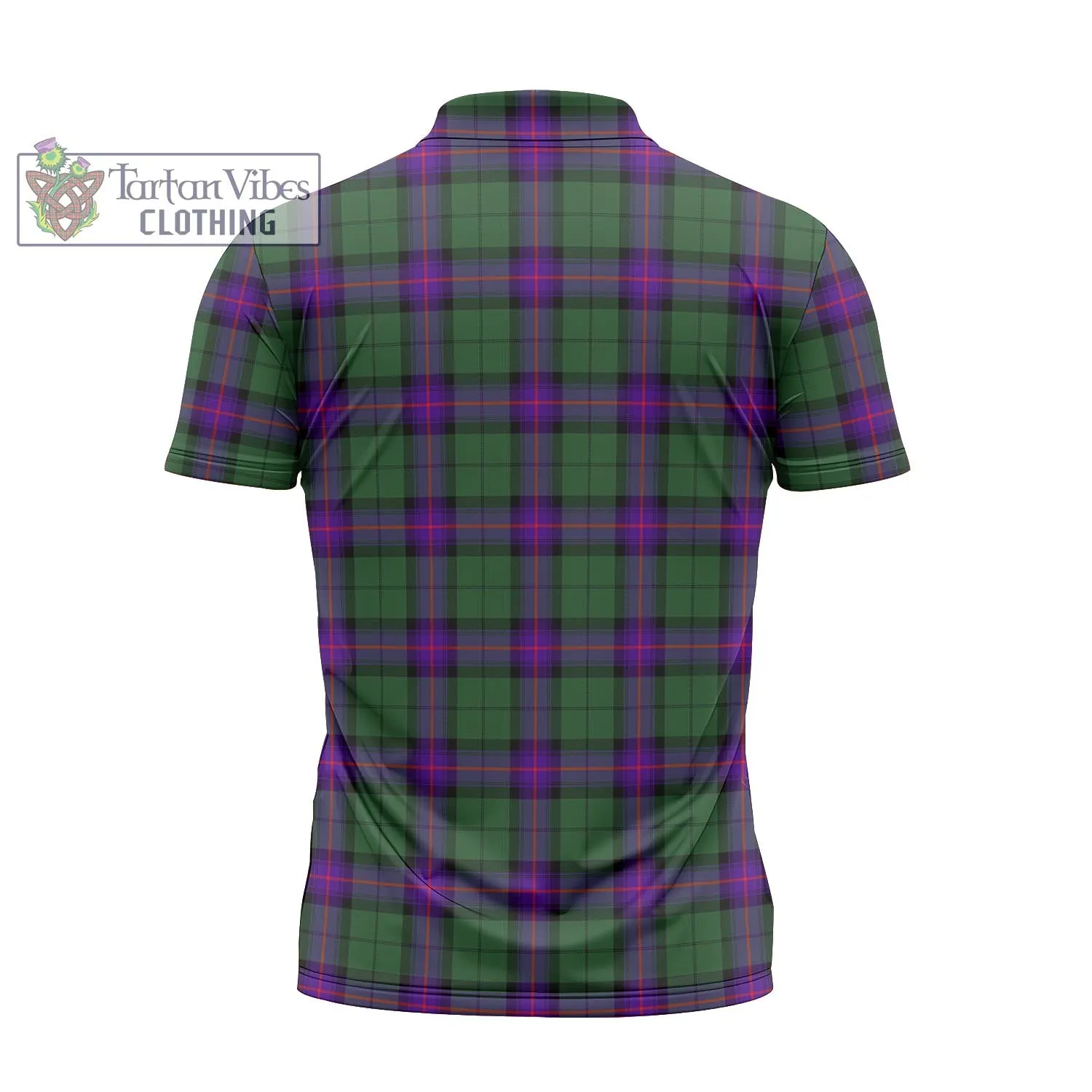 Armstrong Modern Tartan Zipper Polo Shirt