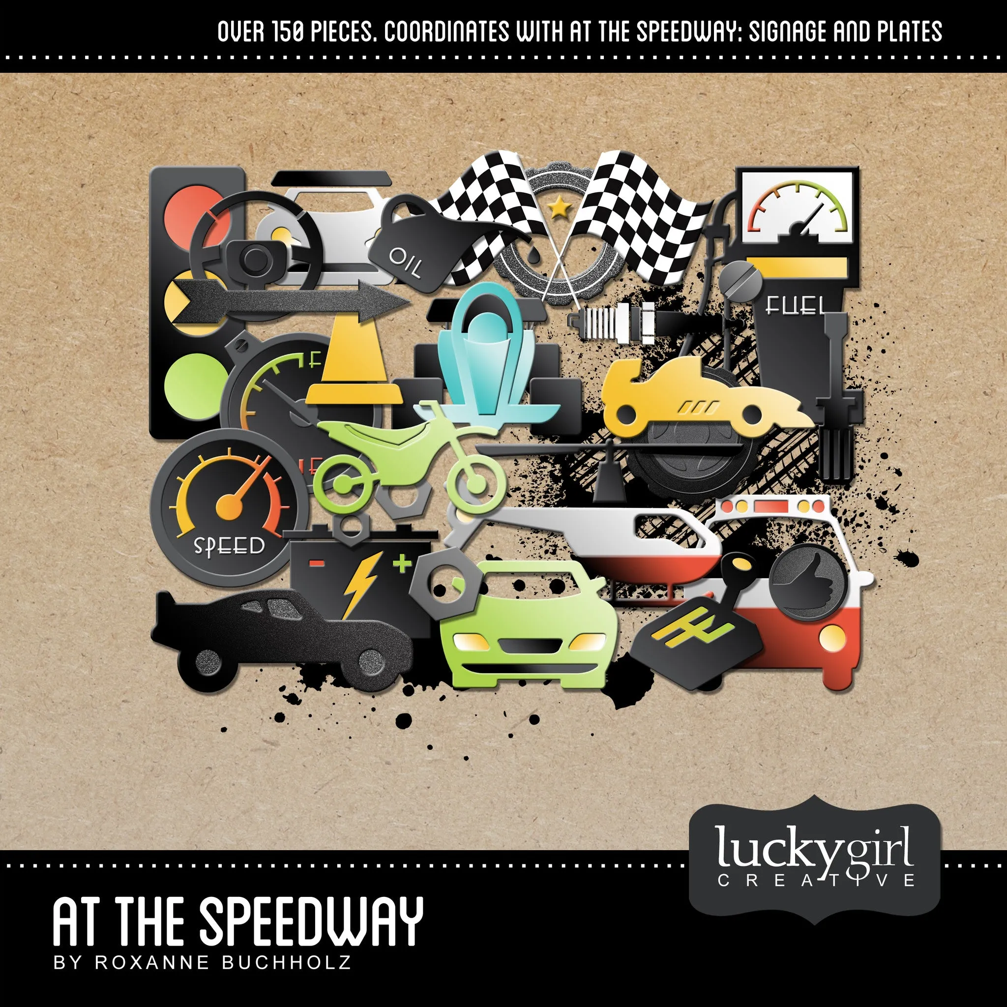 At the Speedway Digital Scrapbook Kit