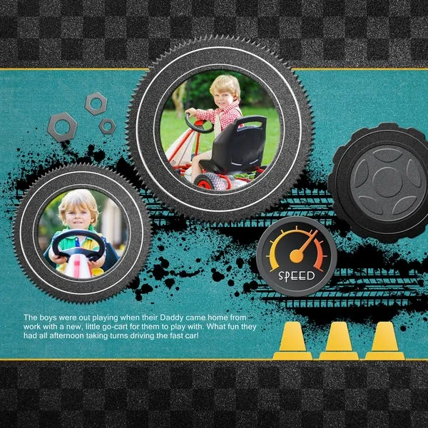 At the Speedway Digital Scrapbook Kit