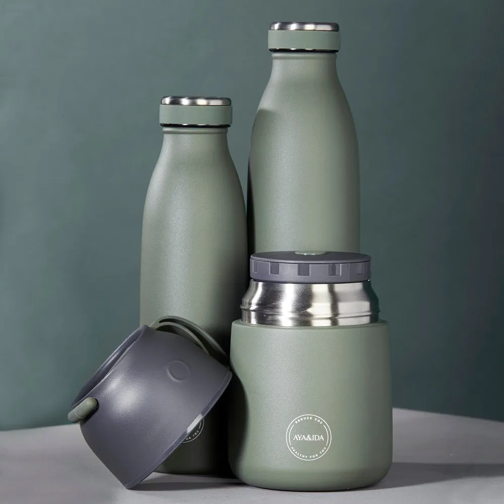 Aya & Ida Reusable Bottle 350ml for Hot & Cold Drinks | Various Colours