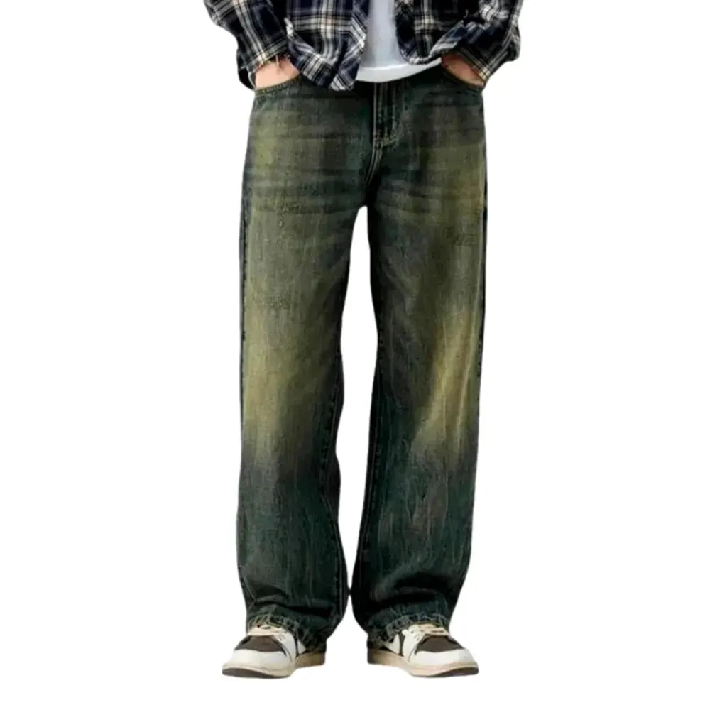 Baggy fashion 90s men's jeans