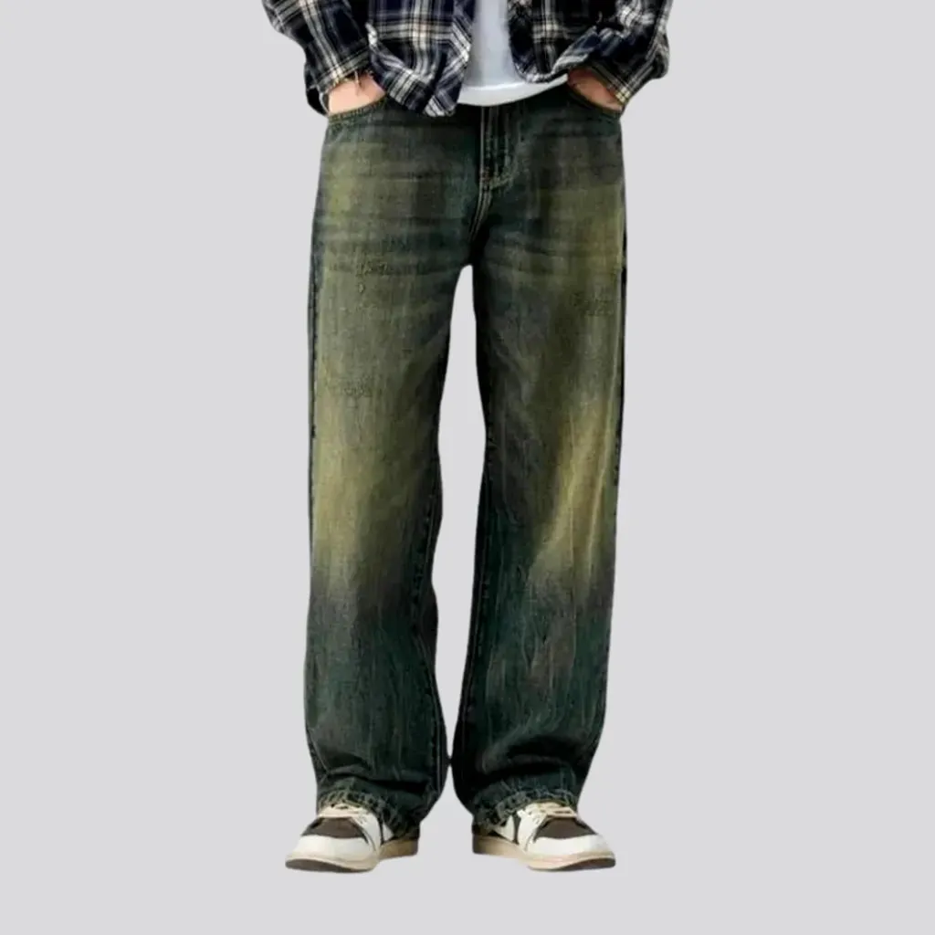 Baggy fashion 90s men's jeans