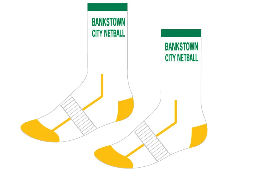 BANKSTOWN CITY NETBALL - Crew Socks