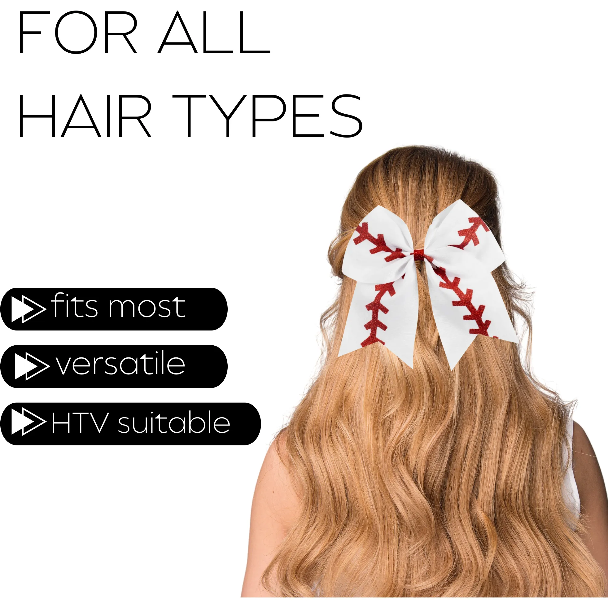 Baseball Sports Hair Bow