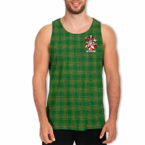 Beasley Irish Clan Tartan Men's Tank Top with Coat of Arms