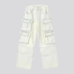 Boho street style cargo men's jeans