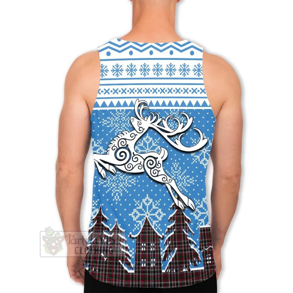 Borthwick Clan Christmas Men's Tank Top Celtic Reindeer Style