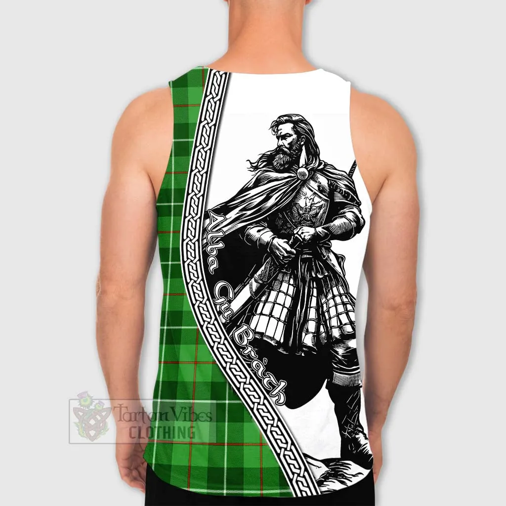 Boyle Tartan Clan Crest Men's Tank Top with Highlander Warrior Celtic Style