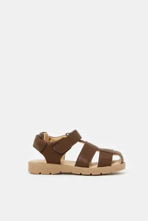 Boys Brown Fisherman Sandal