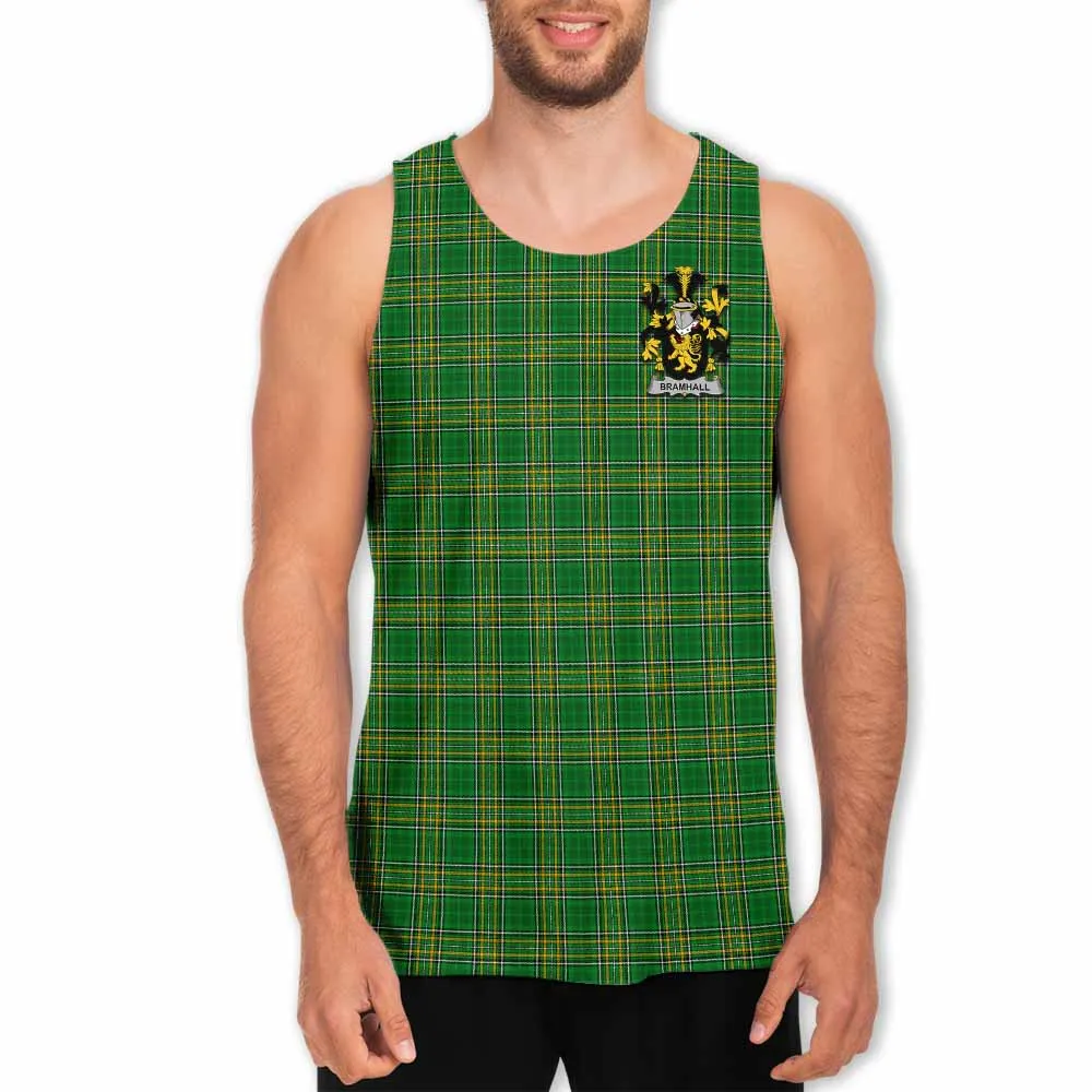 Bramhall Irish Clan Tartan Men's Tank Top with Coat of Arms