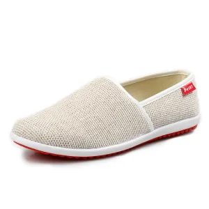 Breathable Hemp Summer Loafers Soft Shoes