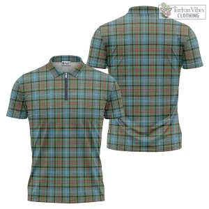 Brisbane Tartan Zipper Polo Shirt