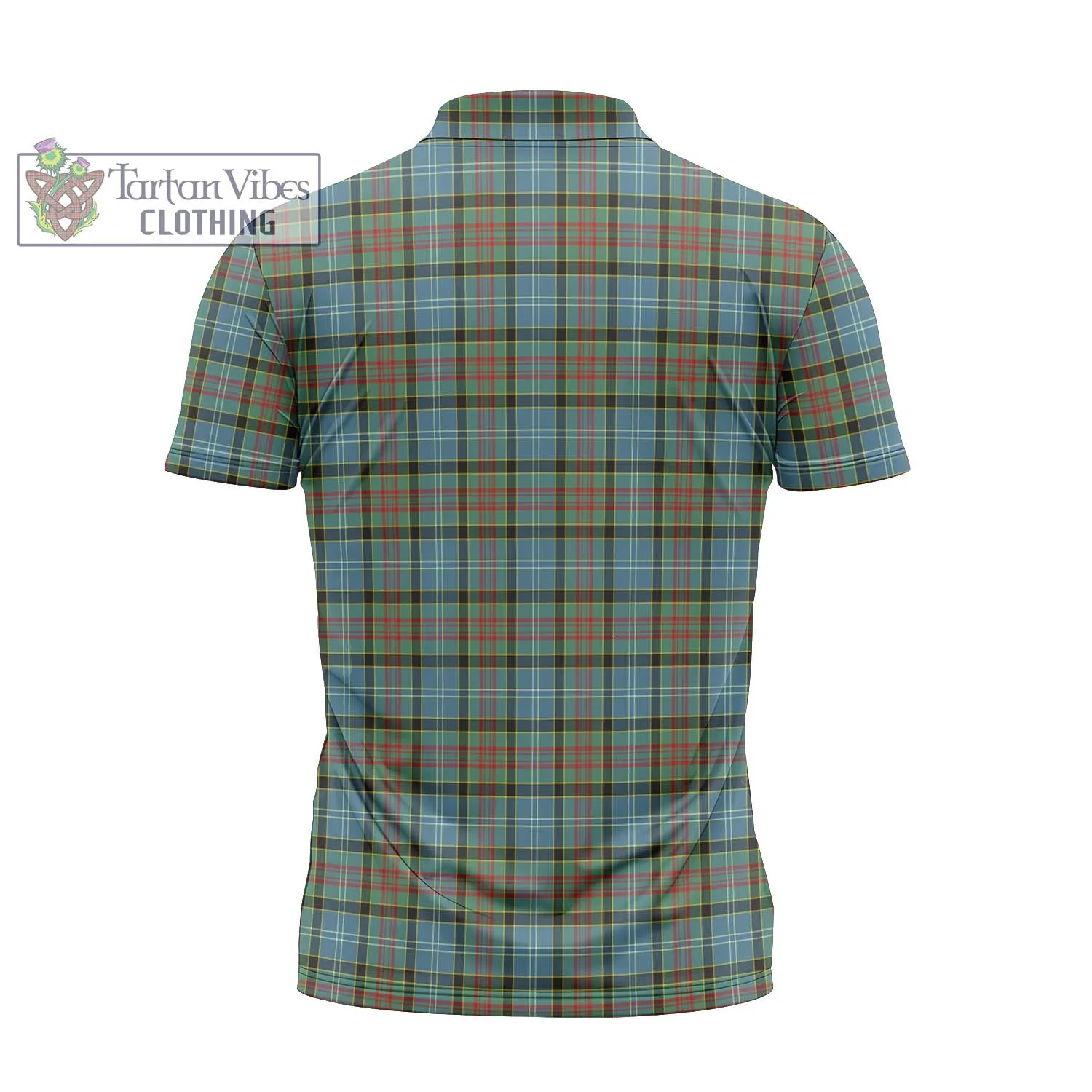 Brisbane Tartan Zipper Polo Shirt