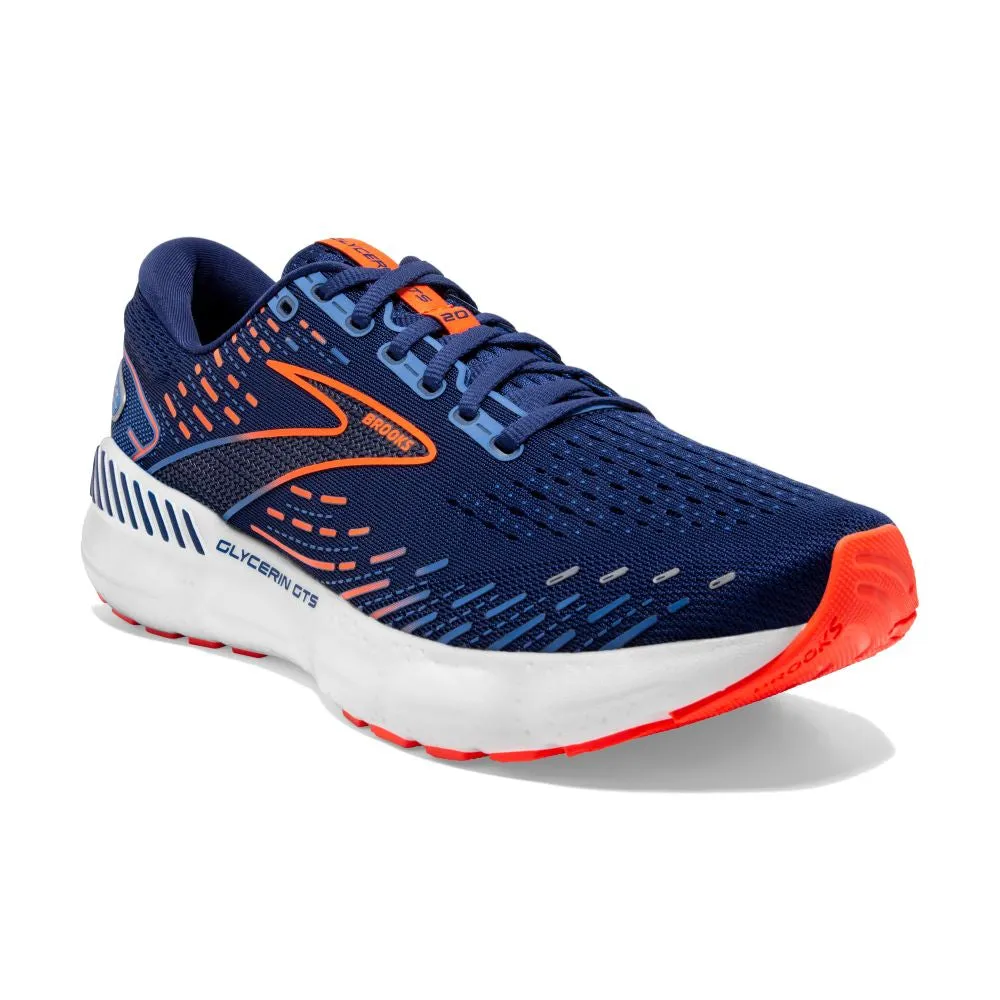 'Brooks' Men's Glycerin GTS 20 - Blue Depths / Palace Blue / Orange