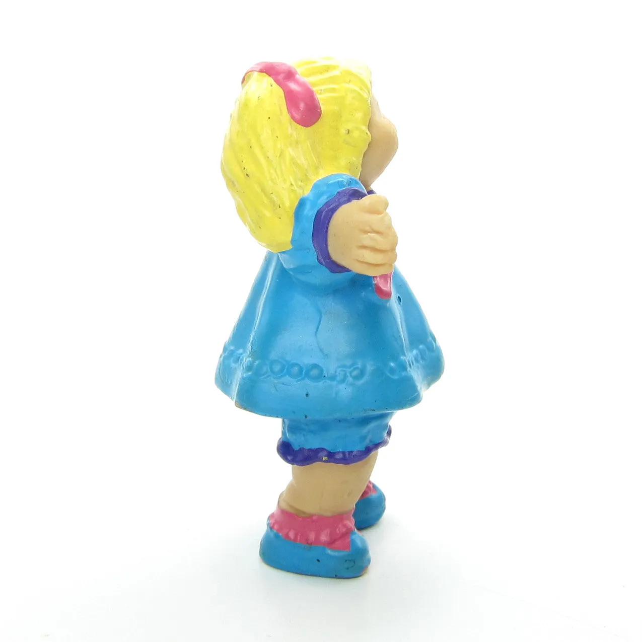 Cabbage Patch Kids Eraser Vintage 1984 Girl in Turquoise Blue Dress