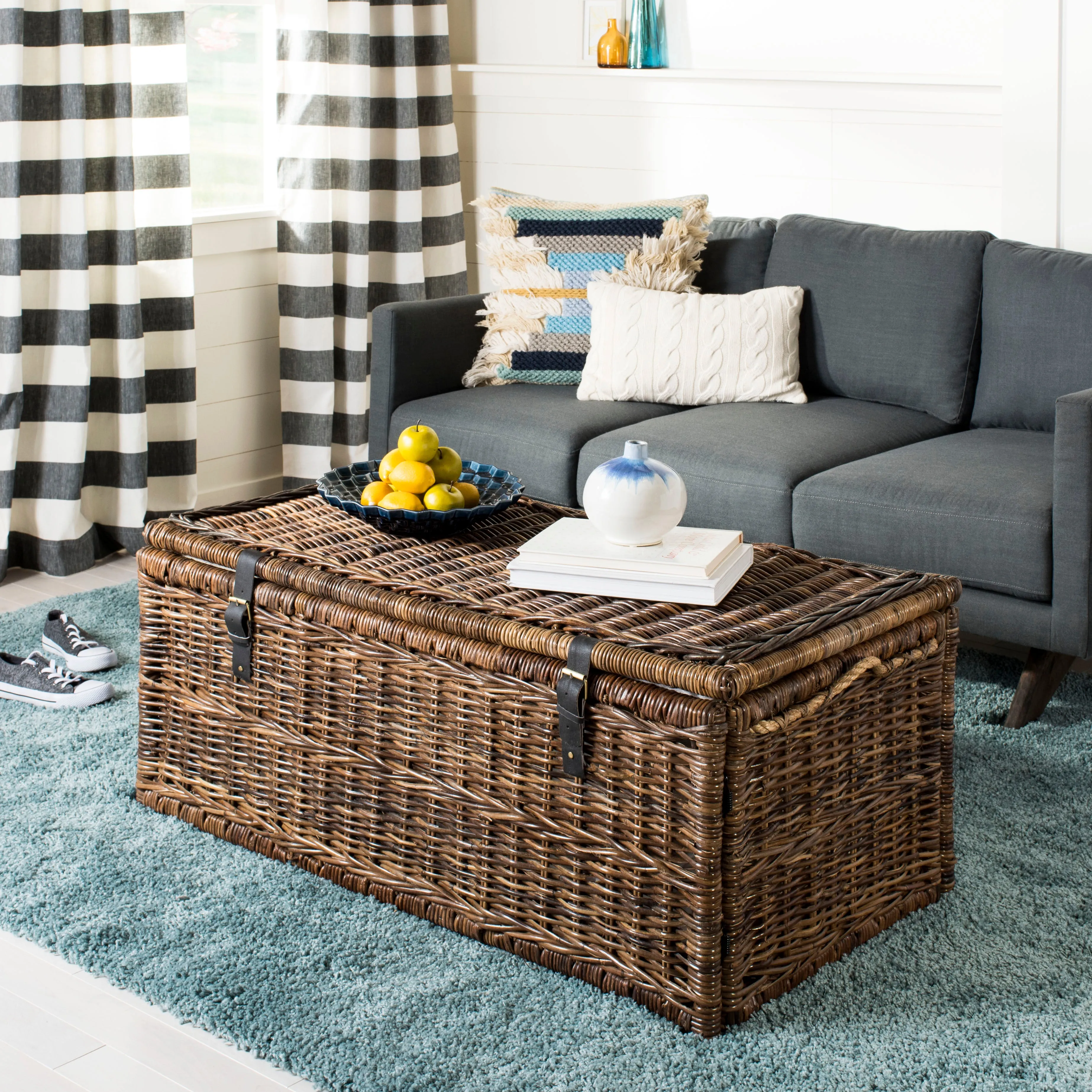 Caden 46" Wicker Storage Trunk