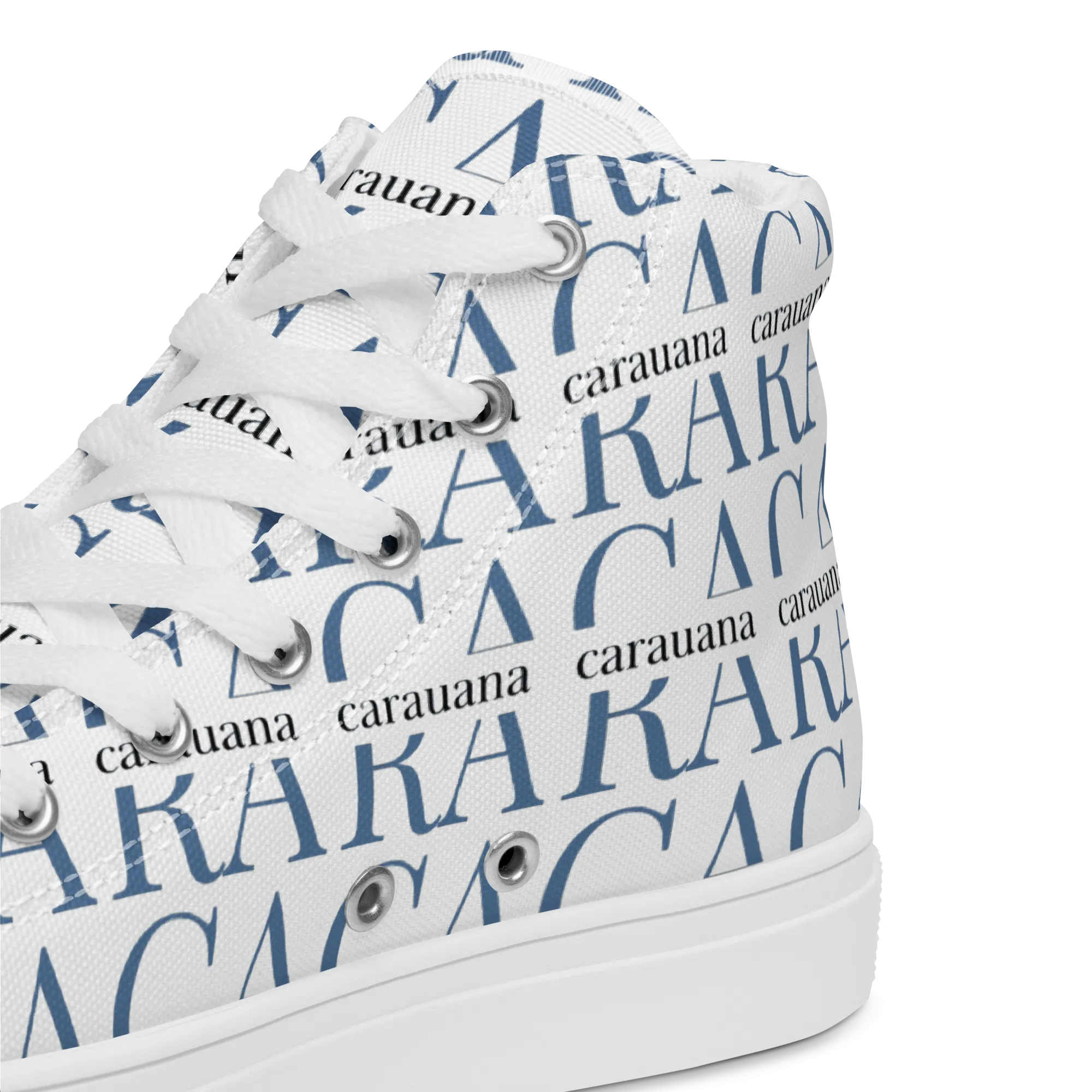 CARAUANA Fashionable high top canvas shoes men