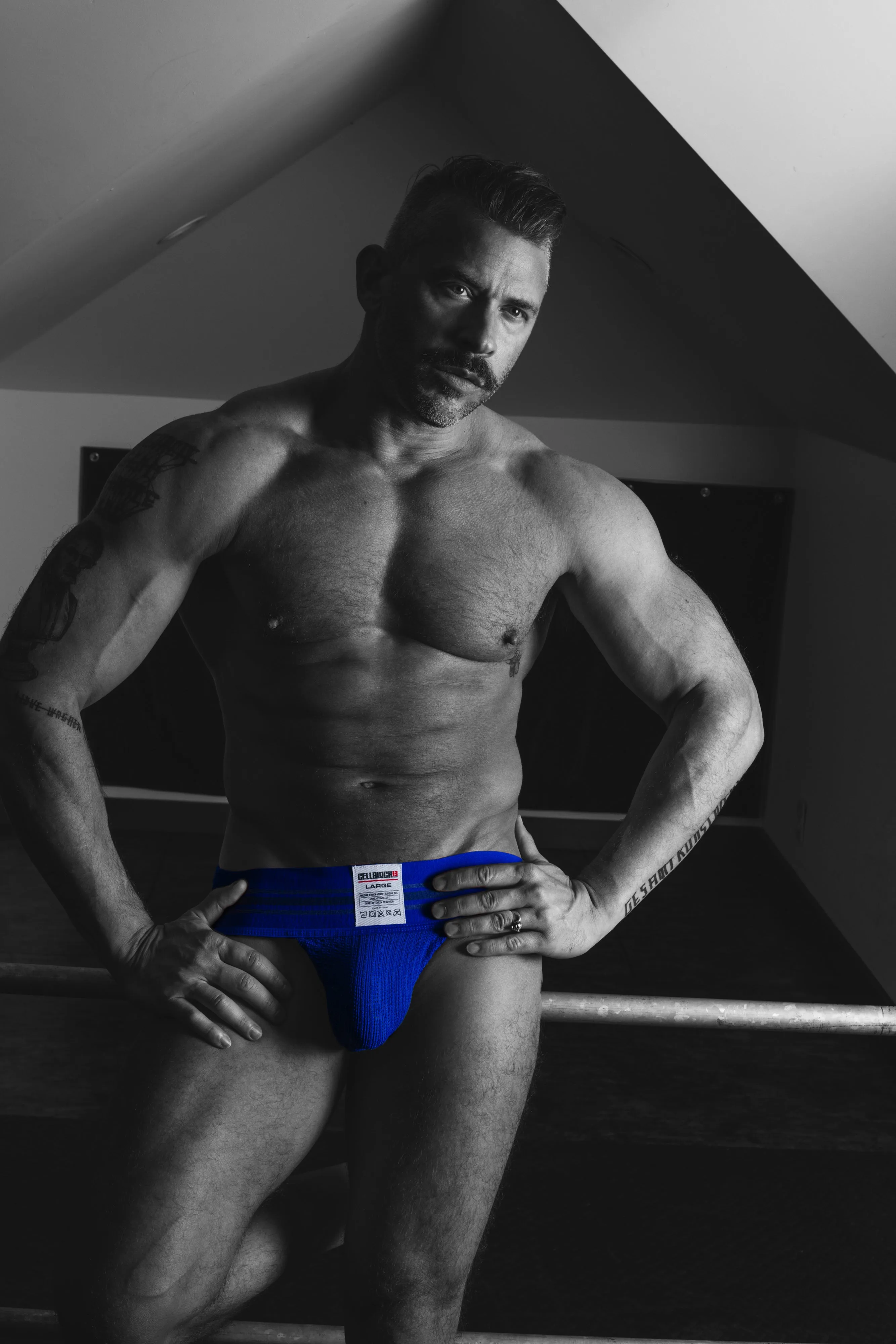 CELLBLOCK 13 TIGHT END JOCKSTRAP - BLUE