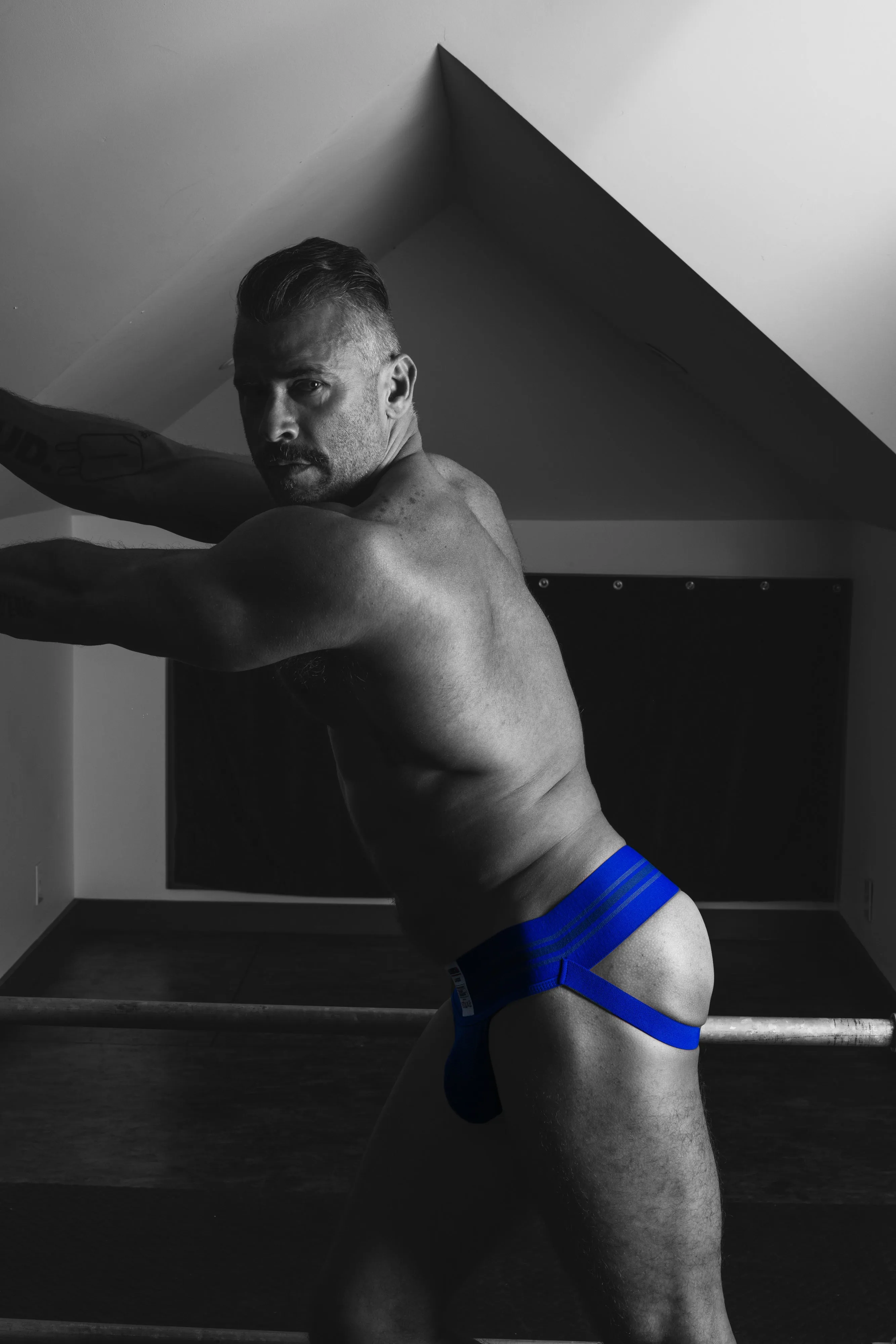 CELLBLOCK 13 TIGHT END JOCKSTRAP - BLUE