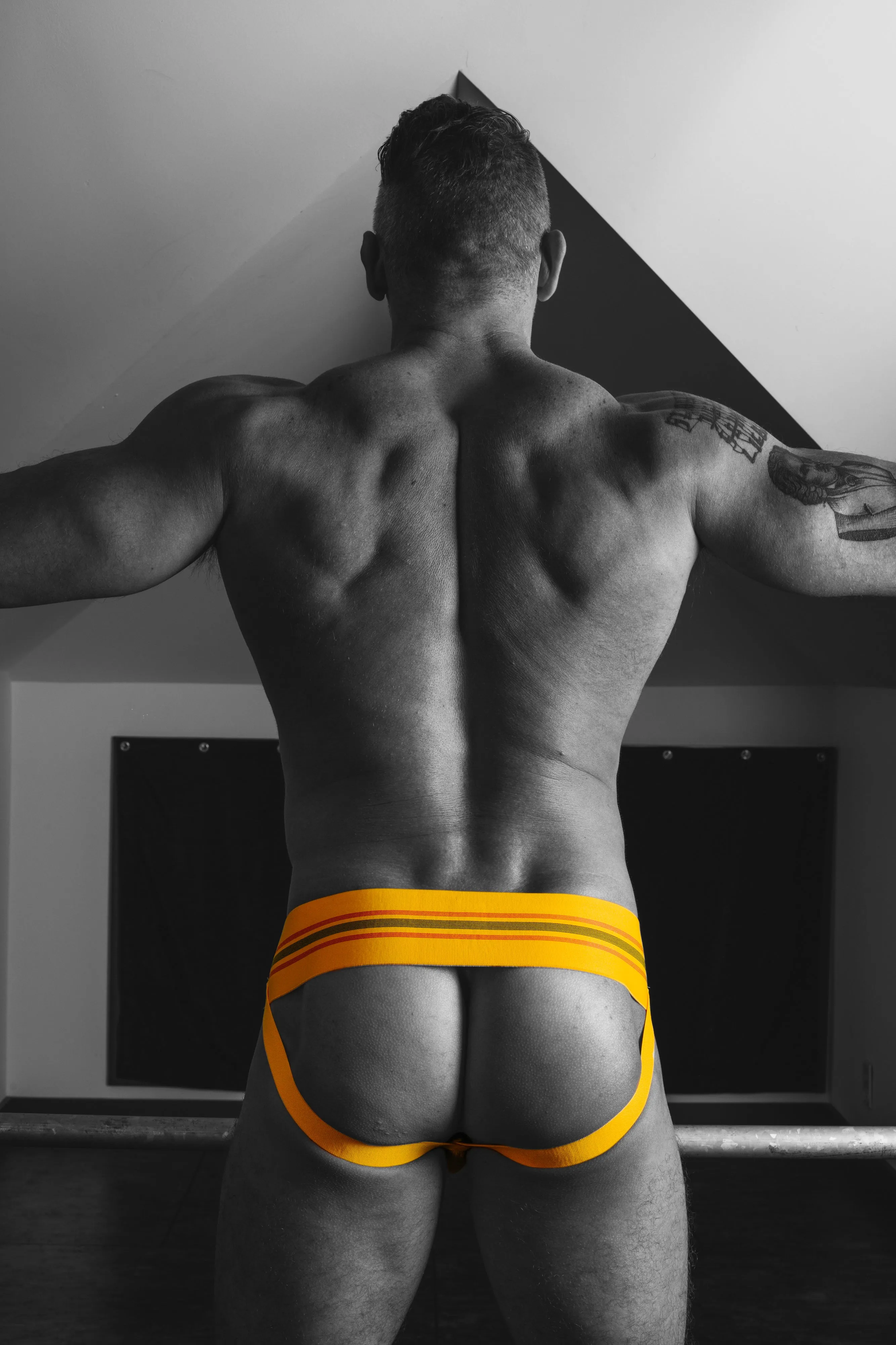 CELLBLOCK 13 TIGHT END JOCKSTRAP - YELLOW