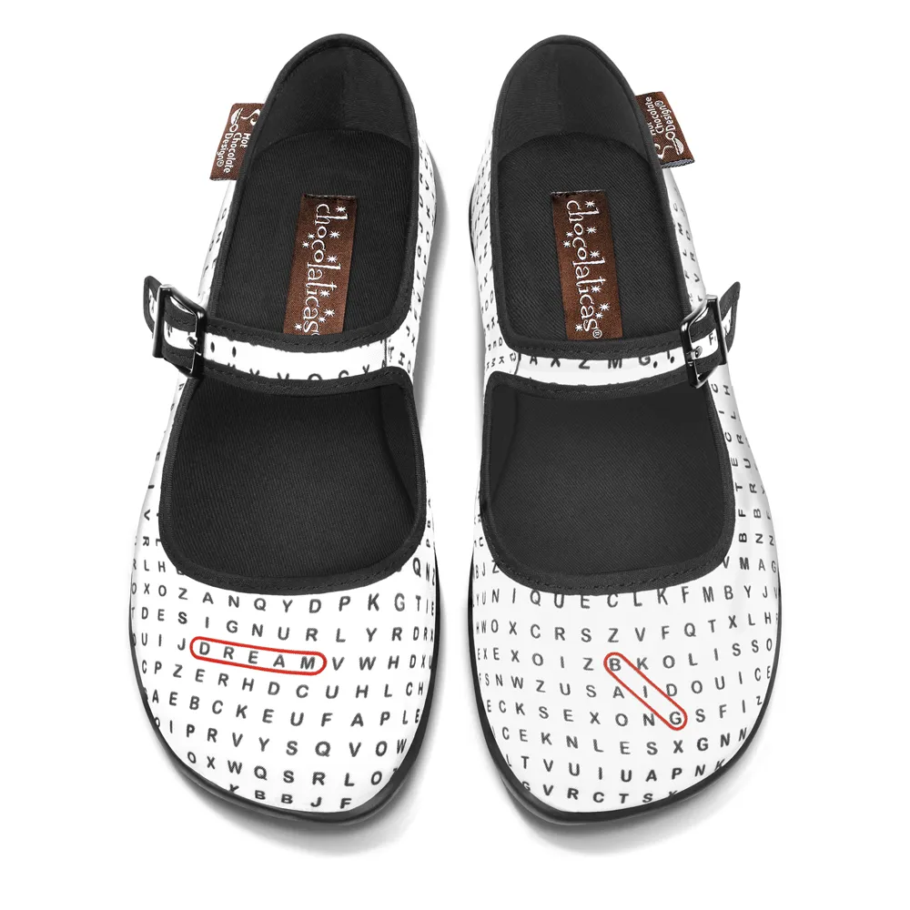 Chocolaticas® Word Search Women's Mary Jane Flat