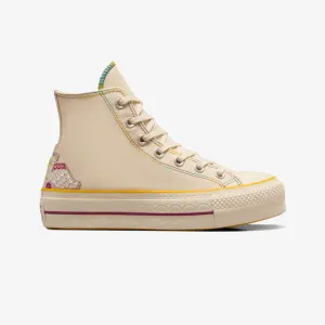 Converse | CHUCK TAYLOR ALL STAR LIFT HI  { NATURAL IVORY/LEGEND BERRY